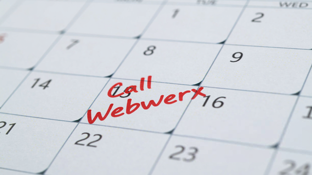 Calendar with Red Call webwerx feature